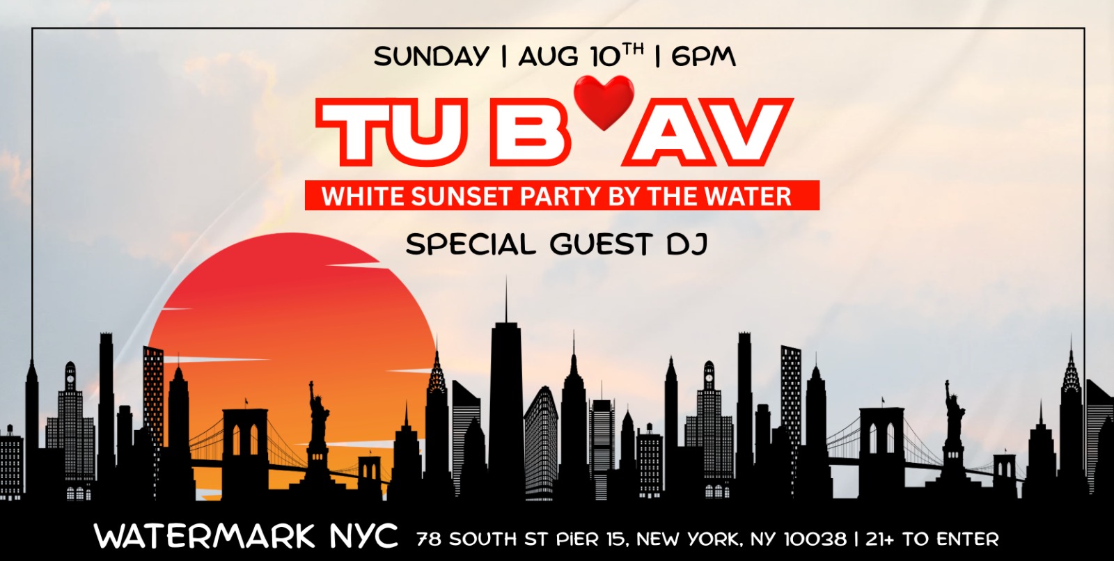 Sunset Tu B’Av on the River