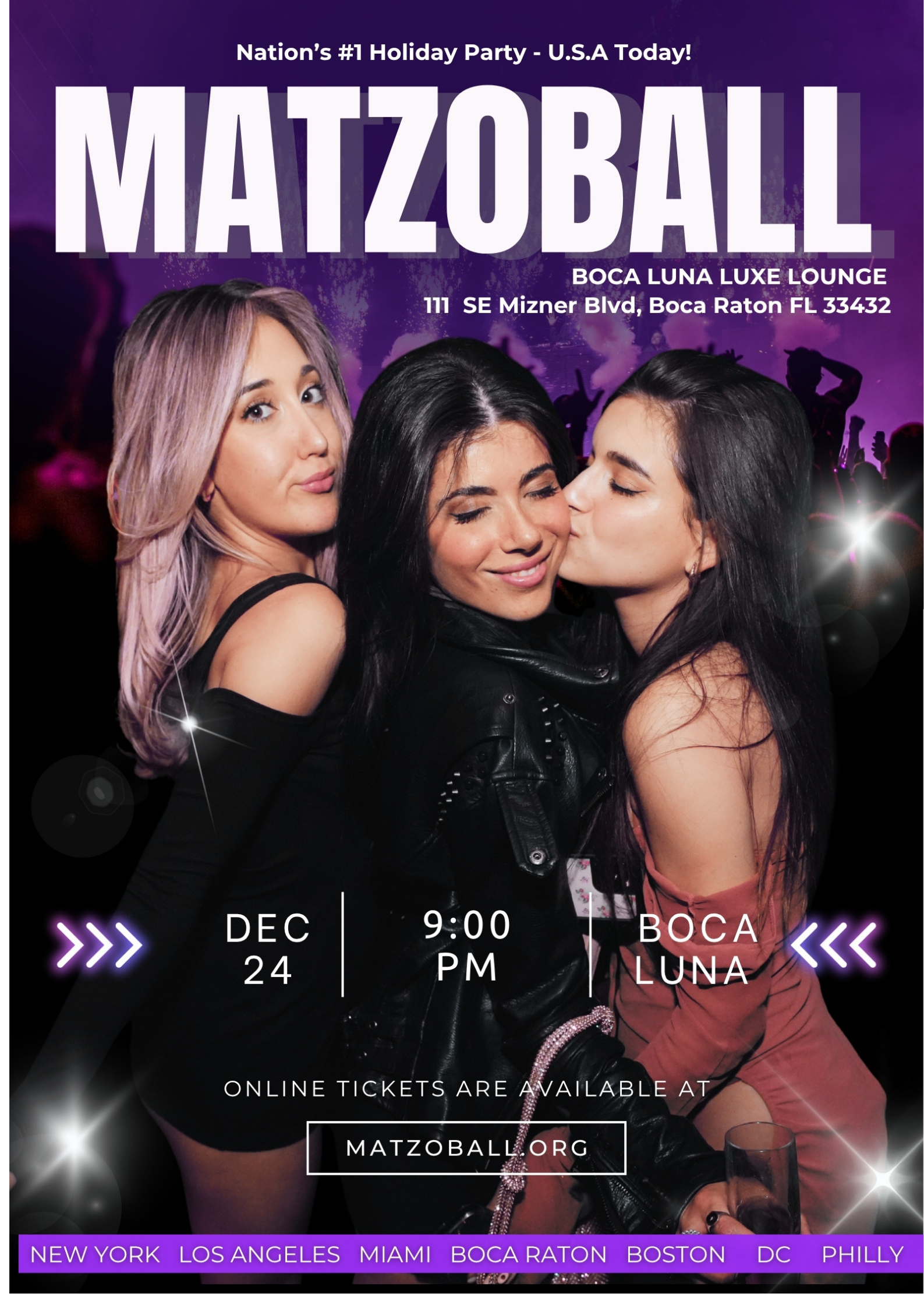 MATZOBALL® BOCA RATON XMAS EVE ages 21-49 December 24, 2025