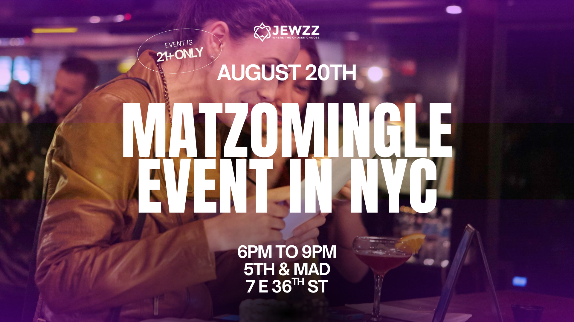 MATZOMINGLE® AFTER WORK EVENT @ New York August 2025