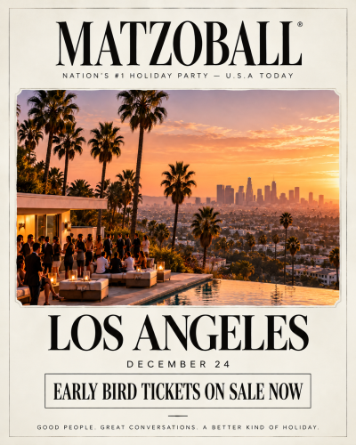 los angeles golden hour matzoball party